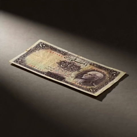 1938 Historic Iran 10 Rial Archive Note | Rare Finds Archive