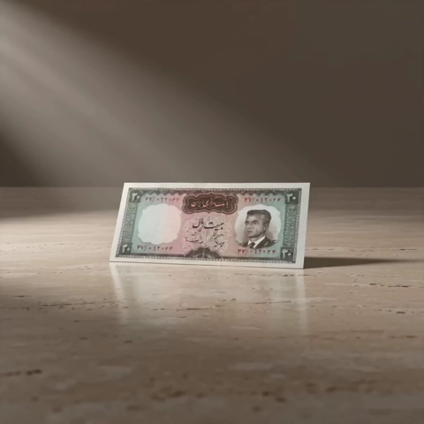 1971 Iran Pahlavi 20 Rials Note | Rare Finds Archive
